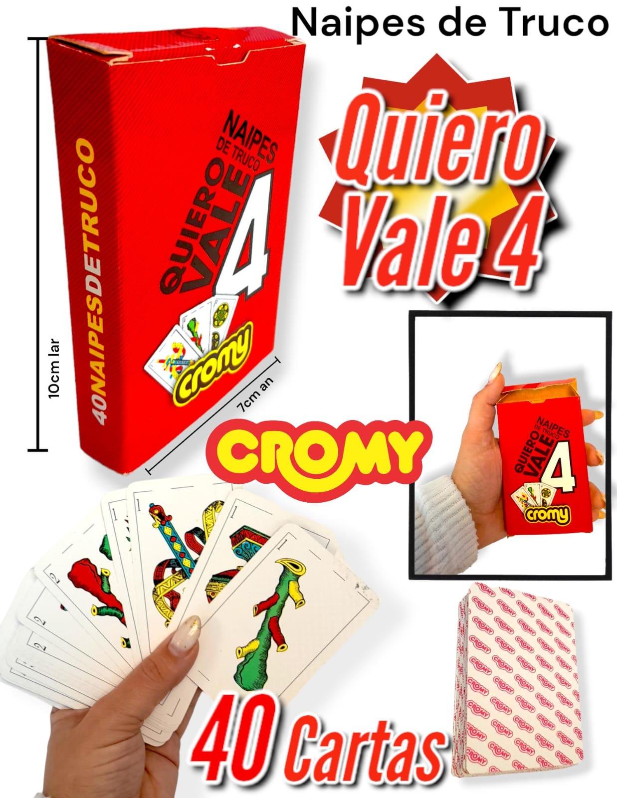 Naipes de Truco QUIERO VALE 4 CROMY 